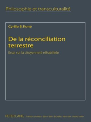 cover image of De la réconciliation terrestre